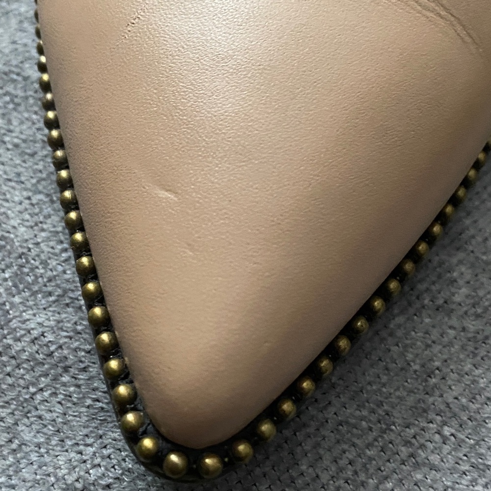 Coach Classic Pointed Toe Nude Flats Size 10 - Picture 8 of 8